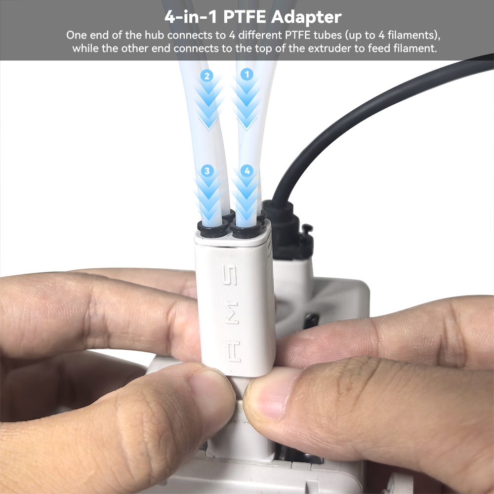 3D Printing Bambu Lab - 업그레이드된 4-in-1 PTFE 어댑터, Bambu Lab