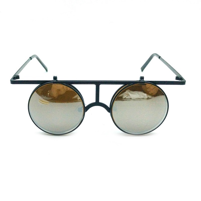 3D Printing Glasses Frames - 이매징 블랙 프레임 실버 렌즈 플립업