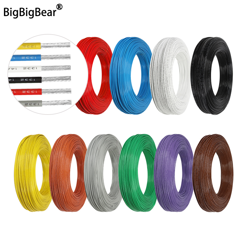 3D Printer Cable Chain - 2/5/10m UL1332 PTFE 와이어 고온 300V