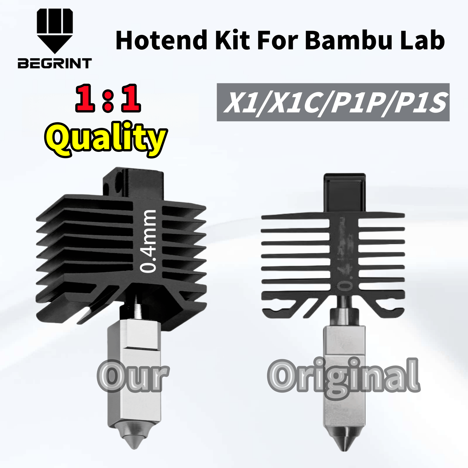 3D Printing Bambu Lab - Bambu Lab X1C/P1P/P1S용 강화 스틸 핫엔드