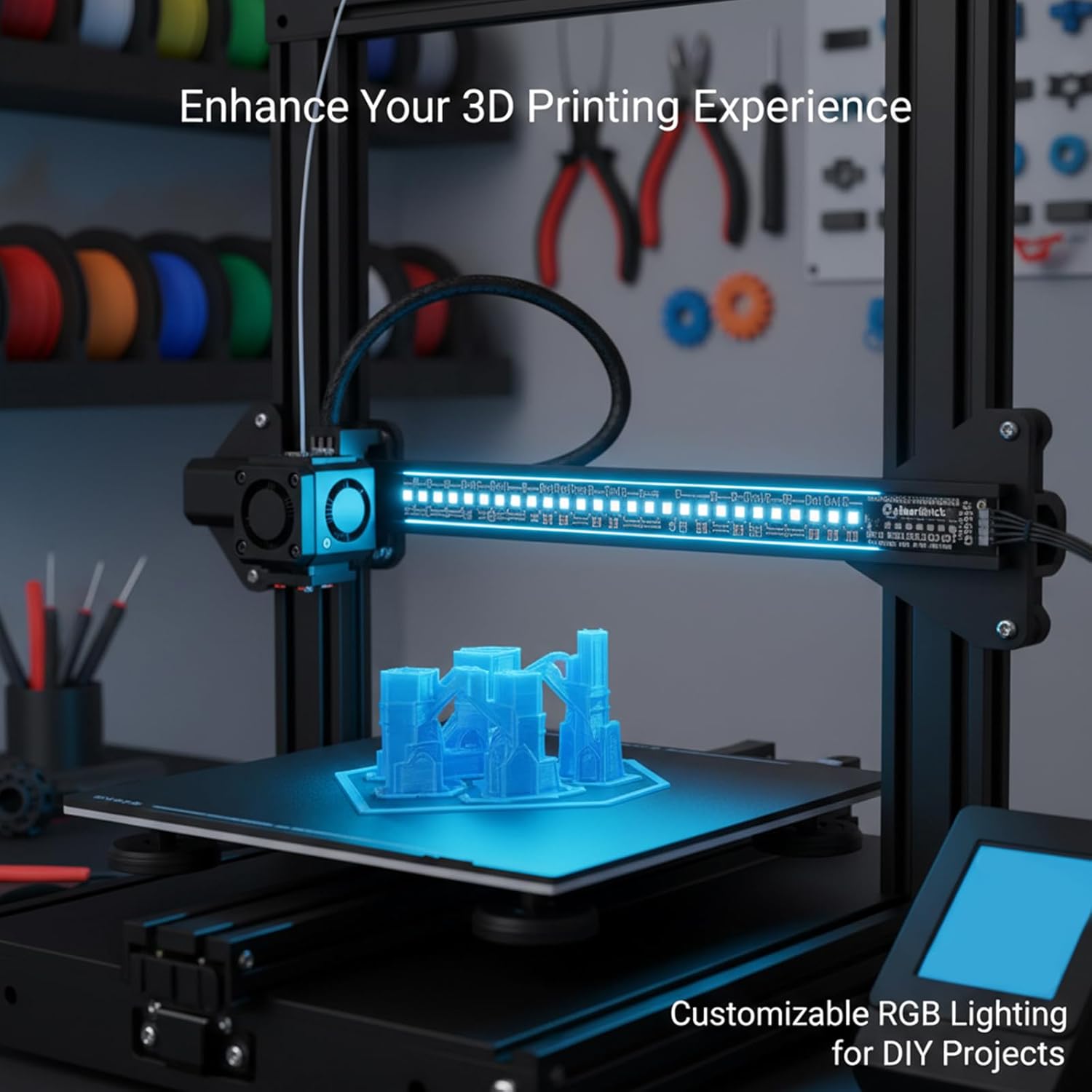 밤불랩 사이버브릭 WS2812 RGB LED 라이트 보 - 3D Printing Bambu Lab 리뷰 및 가격