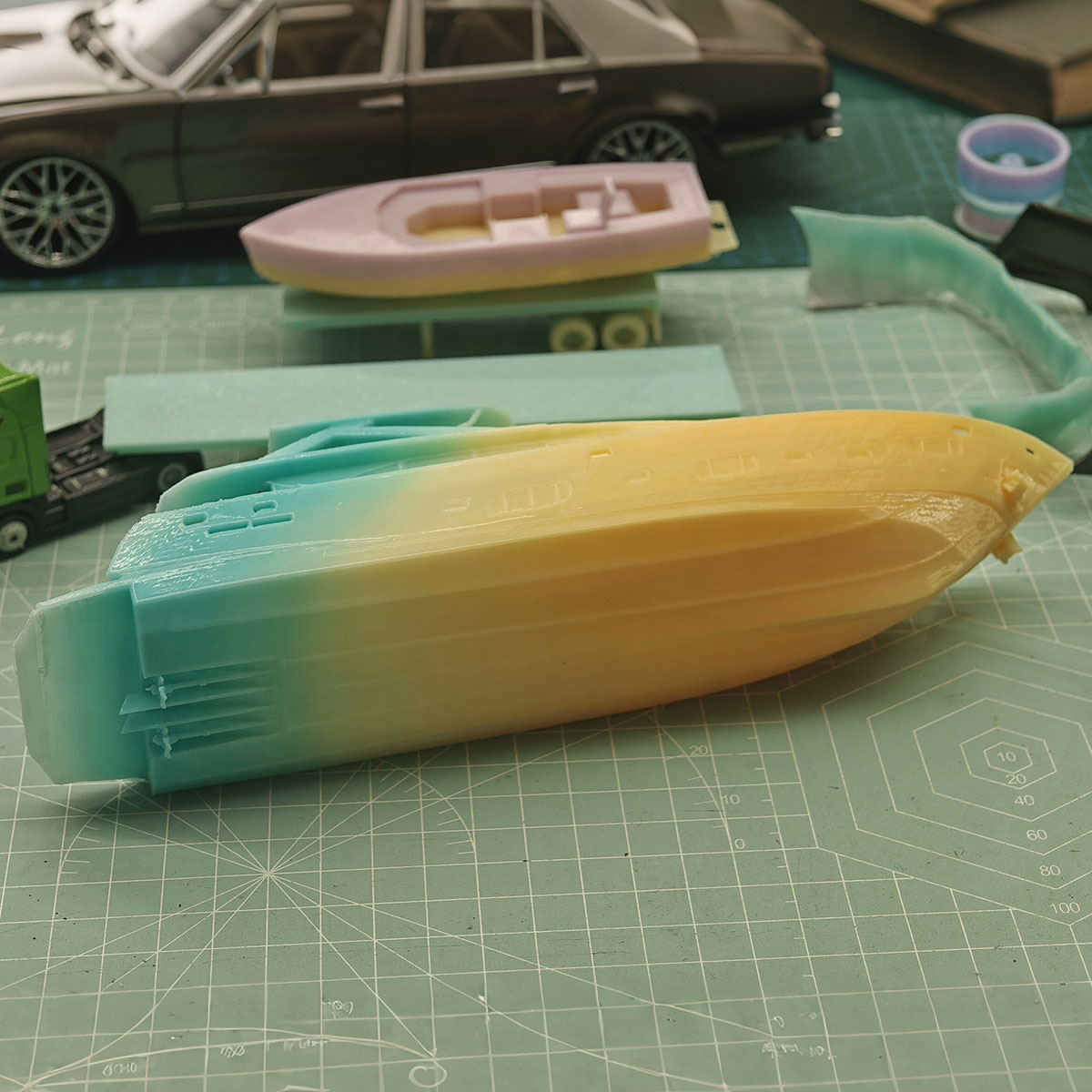 미니 럭셔리 요트 모델 23cm 3D 일체형 프린팅 선 - 3D Printing One Piece 리뷰 및 가격