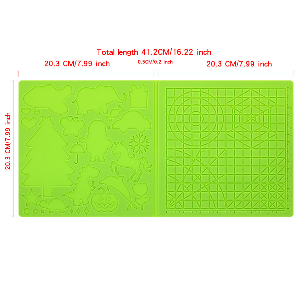 기본 기하학적 템플릿이있는 3D 인쇄 펜 실리콘 패드  - 3D Printing Template 리뷰 및 가격