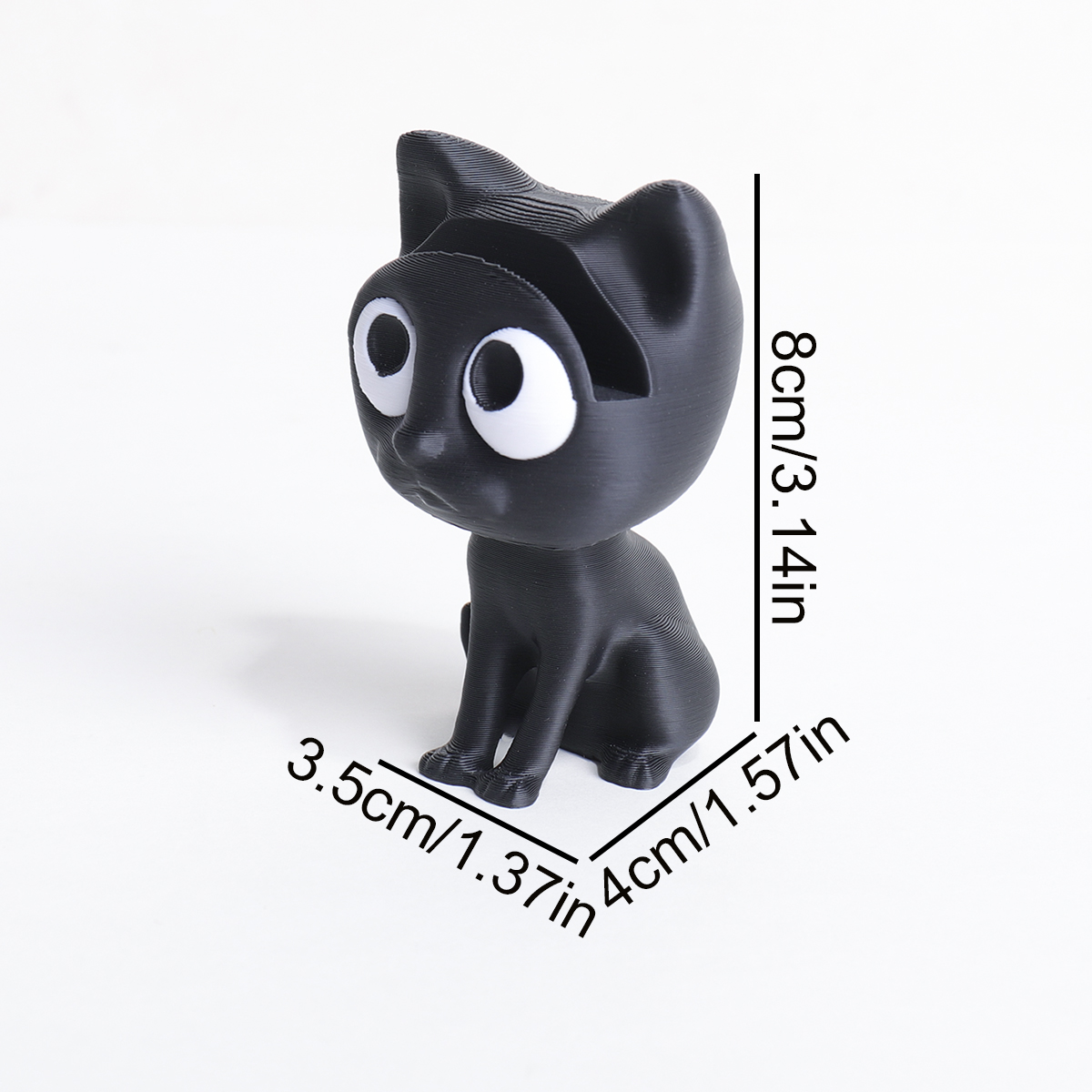 귀여운 3D 프린팅 검은 고양이 안경 홀더, 휴대용 예 - 3D Printing Glasses Frames 리뷰 및 가격
